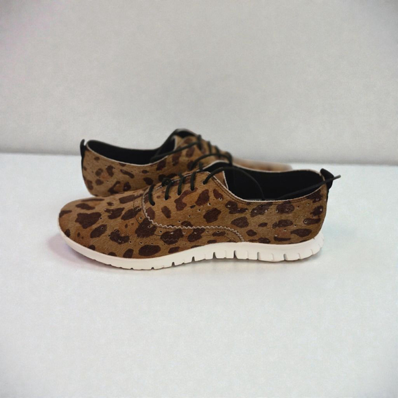 Cole Haan ZERØGRAND Leopard Print Flats & Loafers Brown Black Size 9.5M - Picture 2 of 5